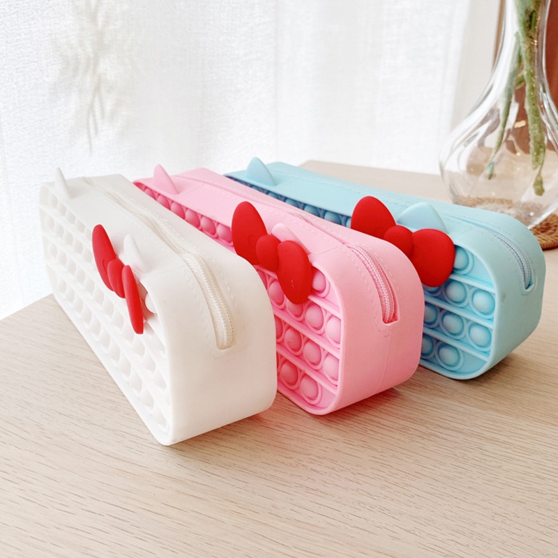 Bóp Viết Silicone Hình Mèo Đáng Yêu