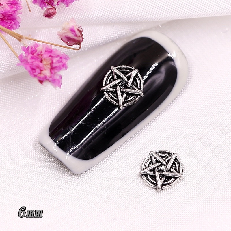 Charm nail chrome thánh giá mỏ neo trái tim ông sao khiêng cổ siêu hot