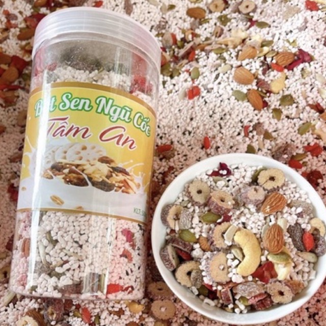 Bột sen mix hạt dinh dưỡng hộp 500gr giảm cân đẹp da