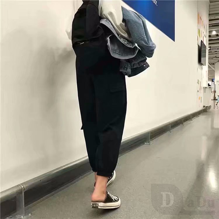 Quần Dài Lưng Cao Ống Rộng Phong Cách Hàn Quốc Cá Tính Sành Điệu Dành Cho Nữ