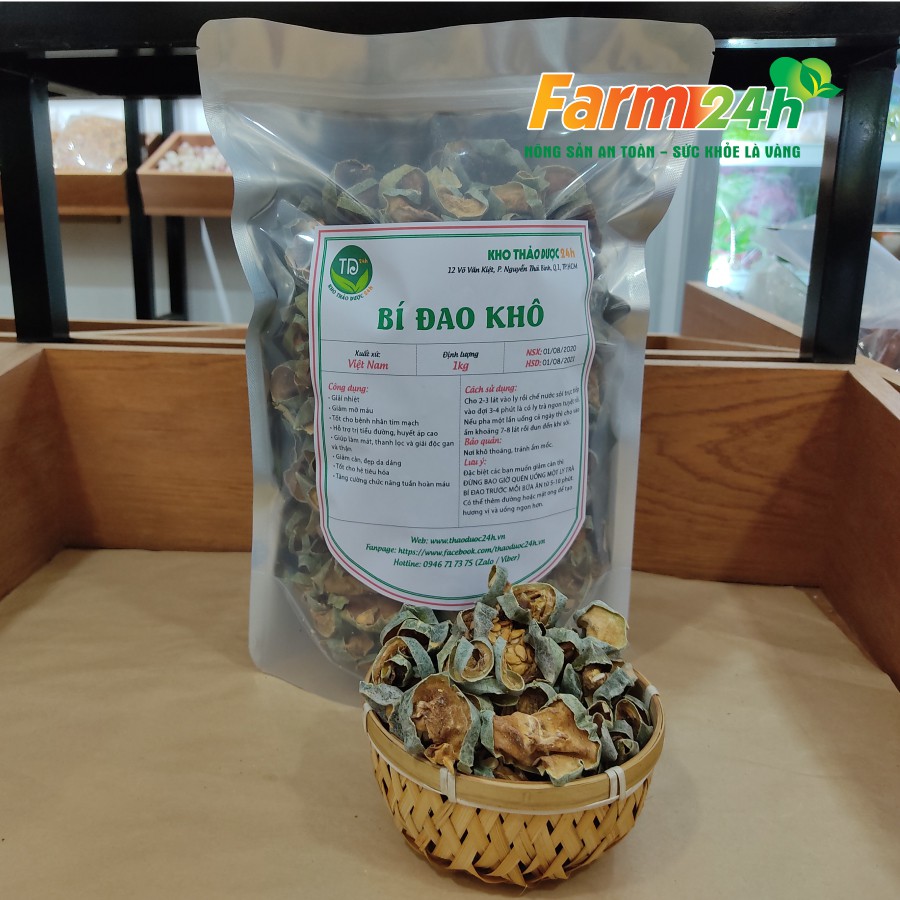 [500 gram] Bí đao khô giúp giảm cân, giải nhiệt | Farm24h