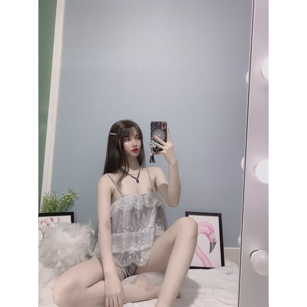 Đồ ngủ nữ ❣️❣️FREE SHIP❣️❣️ Đồ mặc nhà nữ lụa satin Freesize 40-60 kg <SALE 50%> | BigBuy360 - bigbuy360.vn