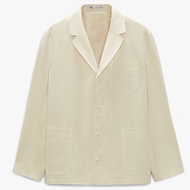 Áo khoác blazer Zara authentic WASHED COTTON size S