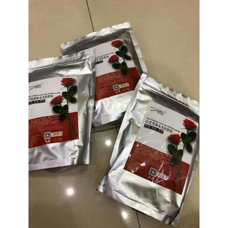 BỘT NẠ DẺO HOA HỒNG COLLAGEN DNA CÁ HỒI gói lớn 1kg