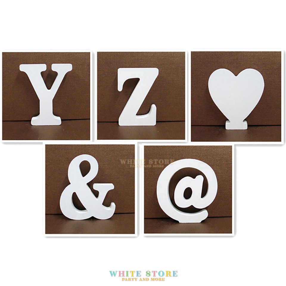 Serif Letters Mini - Bộ Chữ Cái & Số A-Z cao 5/10/20cm Trang Trí Nhà Cửa, Sinh Nhật, Đám Cưới - WhiteStore.vn