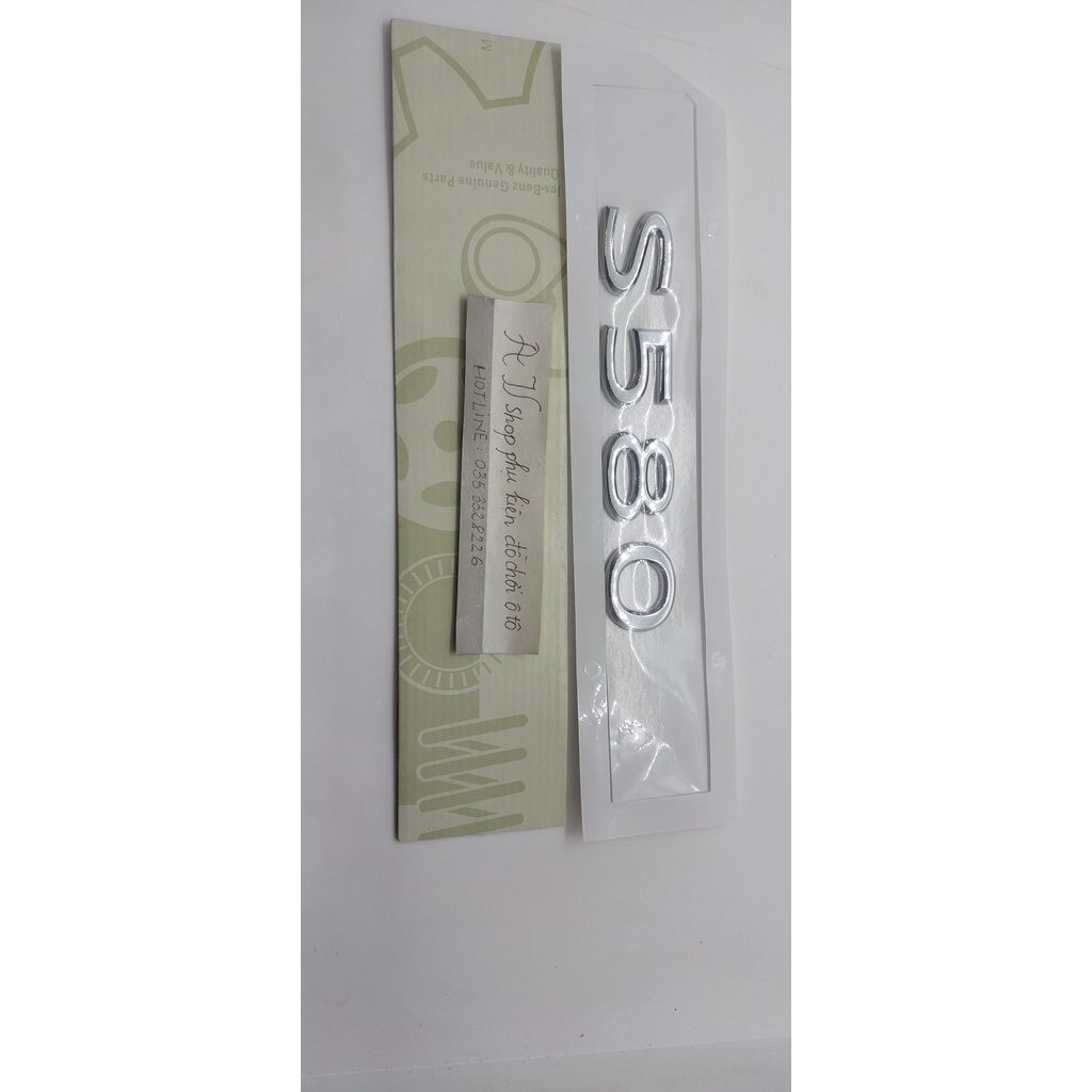 Miếng Dán Chữ S480 S580 S680 Bằng ABS Trang Trí Xe Hơi Mercedes Benz