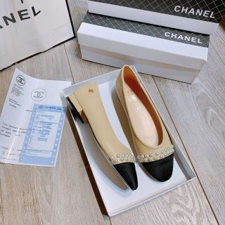 X(ẢNH THẬT) Giày Bệt Vá VK)Mũi Kết Ngọc Gót 1p Fullbox Bill Túi Spf Cao Cấp