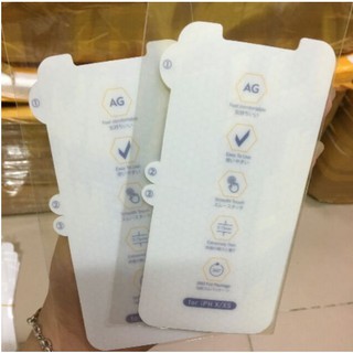 Miếng dán Fill PPF Mặt trước iPhone X/ Xs/ Xr/ Xs Max Chống vân tay, Tự phục hồi vết xước