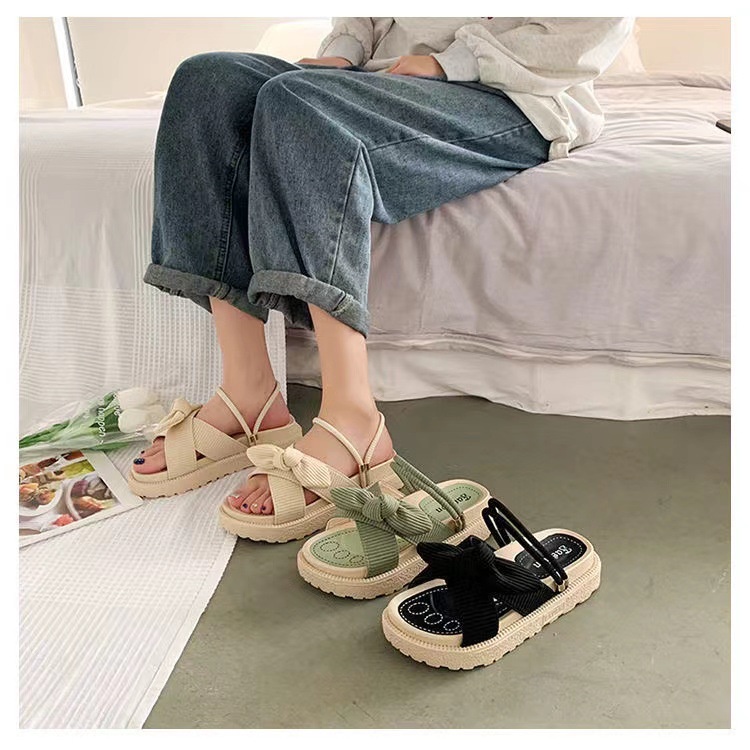 Dép sandal MS đế dày thời trang phong cách mùa hè cho nữ Tth061