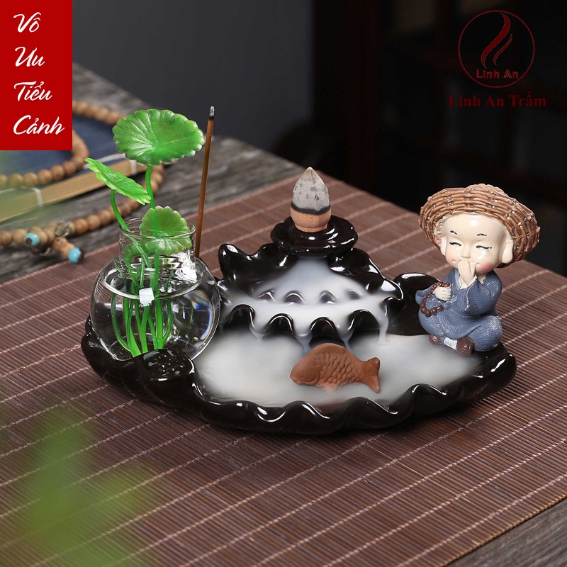 [Ảnh thật] Thác Khói Trầm Hương - Vô ưu tiểu cảnh (Ms 58 full bộ như hình) tặng 10 nụ trầm