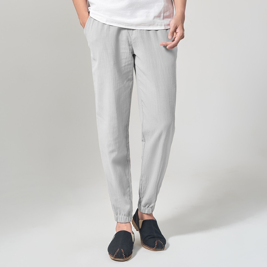 [Mã FAMAYMA giảm 10K đơn 50K] Quần Jogger Thời Trang Nam Vải Đũi (Linen) Cao Cấp R.Menswear