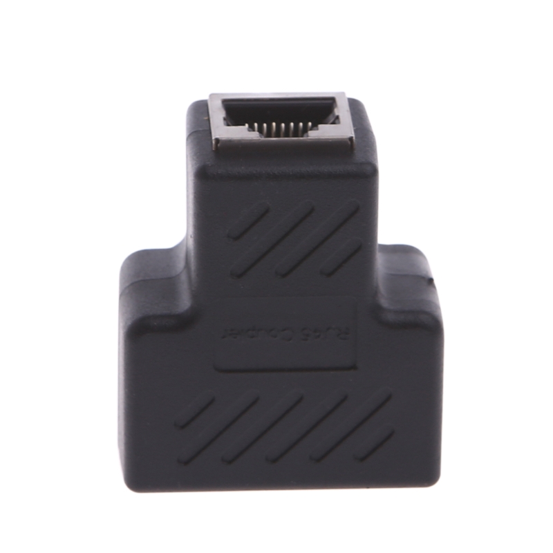 1 To 2 Ways LAN Ethernet Network Cable RJ45 Female Splitter Connector Adapter