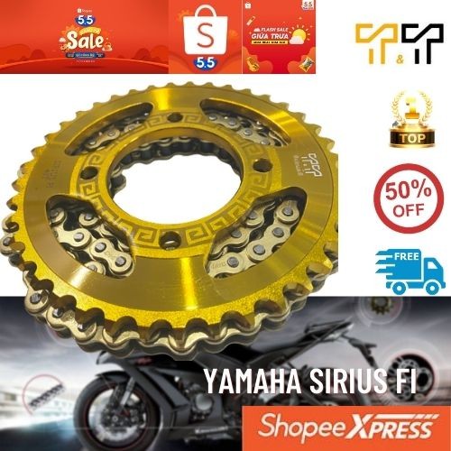 Nhông sên dĩa yamaha sirius fi mẫu đĩa cộng với thông số 40T x 14T với nhiều màu sắc hấp dẫn. Bảo hành 6 tháng