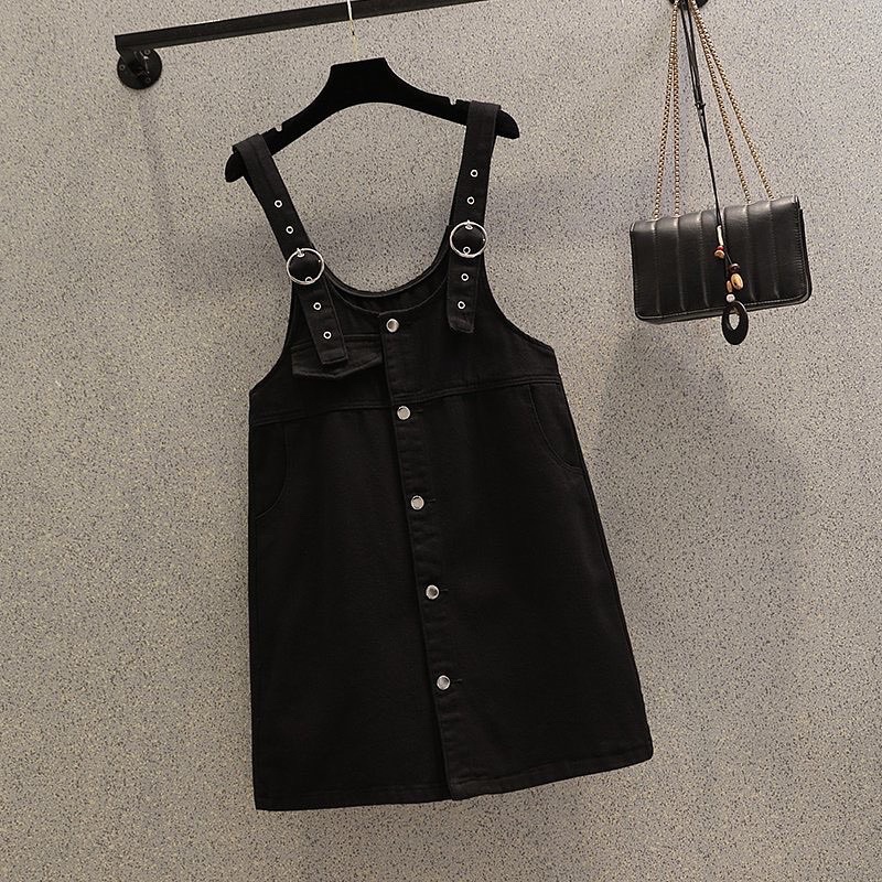 Yếm váy denim bigsize MS186001