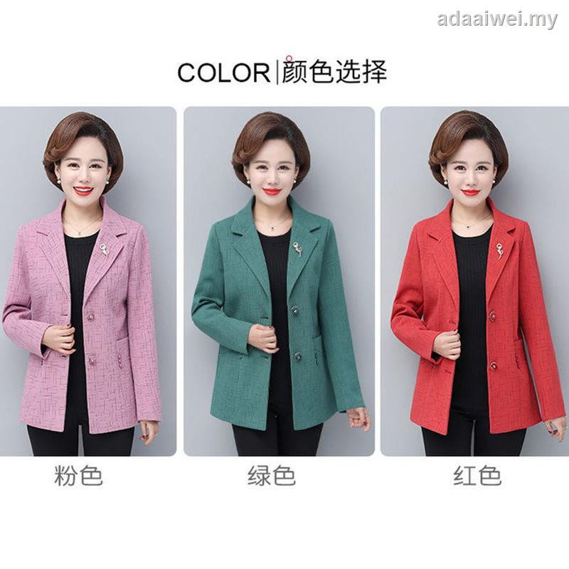 Áo Khoác Vest Dáng Rộng Cỡ Lớn Thời Trang Xuân Thu Cho Phụ Nữ Trung Niên 40-50 Tuổi 1