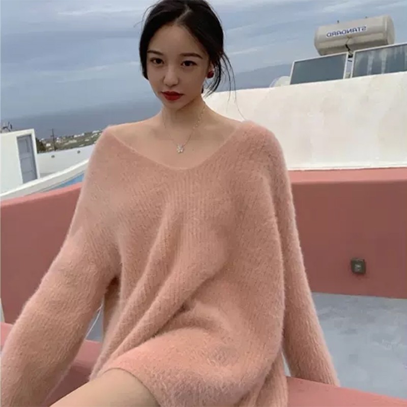 Áo Sweater Cashmere Cổ Chữ v Xinh Xắn Dành Cho Nữ | BigBuy360 - bigbuy360.vn