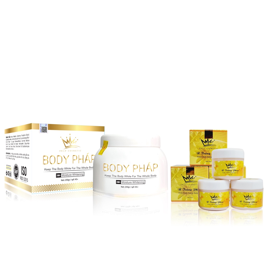 Kem body Pháp Cosmetics hương nước hoa 250g chinh hãng tặng kèm ủ kích trắng
