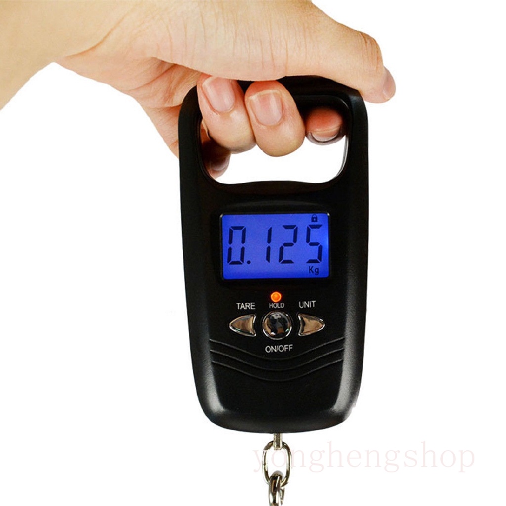 Cân hành lý điện tử mini 50kg/10g có màn hình LCD với độ chính xác cao