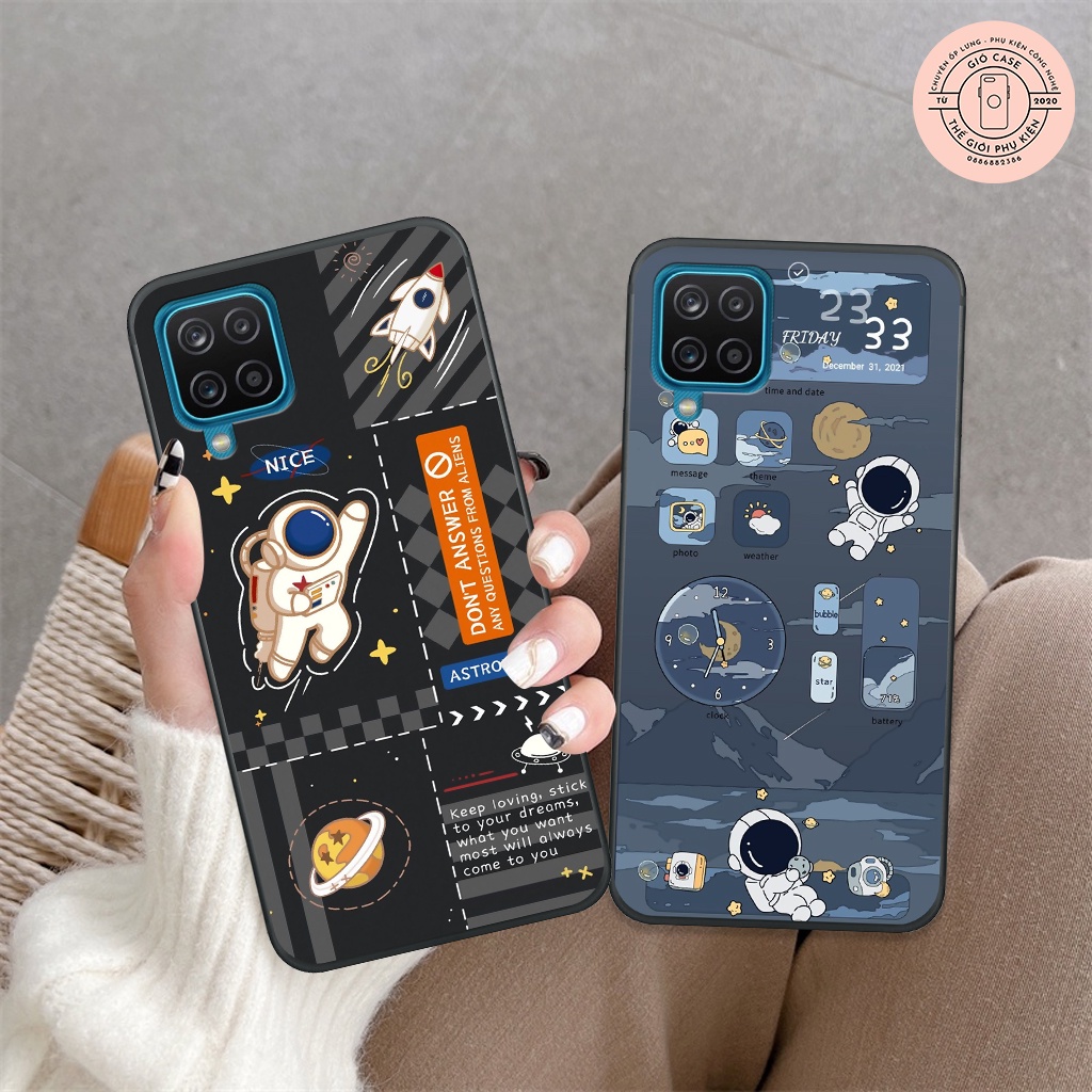 Ốp lưng Samsung A12 - M12 - A22 4G - M22 4G vũ trụ astronaut phiên bản mới, ốp bảo vệ điện thoại giá rẻ, thời trang
