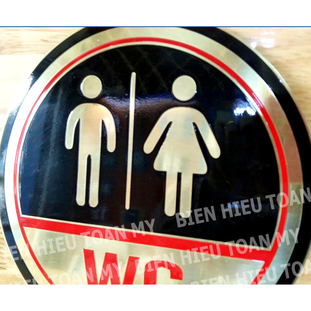 Biển WC bằng đồng cho toilet | BigBuy360 - bigbuy360.vn