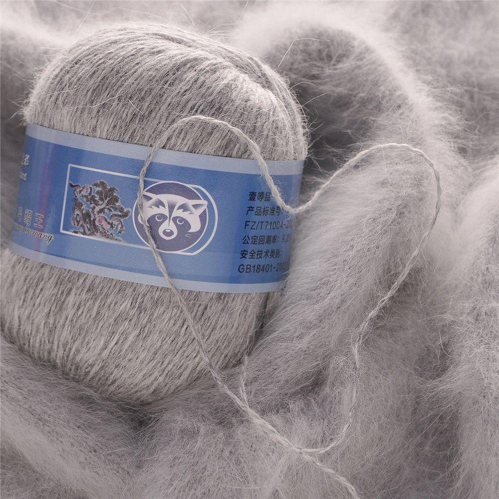 JONYE Set 50 + 20g Sợi Lông Chồn Nhân Tạo Dùng Để Làm Khăn Choàng Cổ / Đan Len Thủ Công Chống Dầu Mỡ Toàn Diện