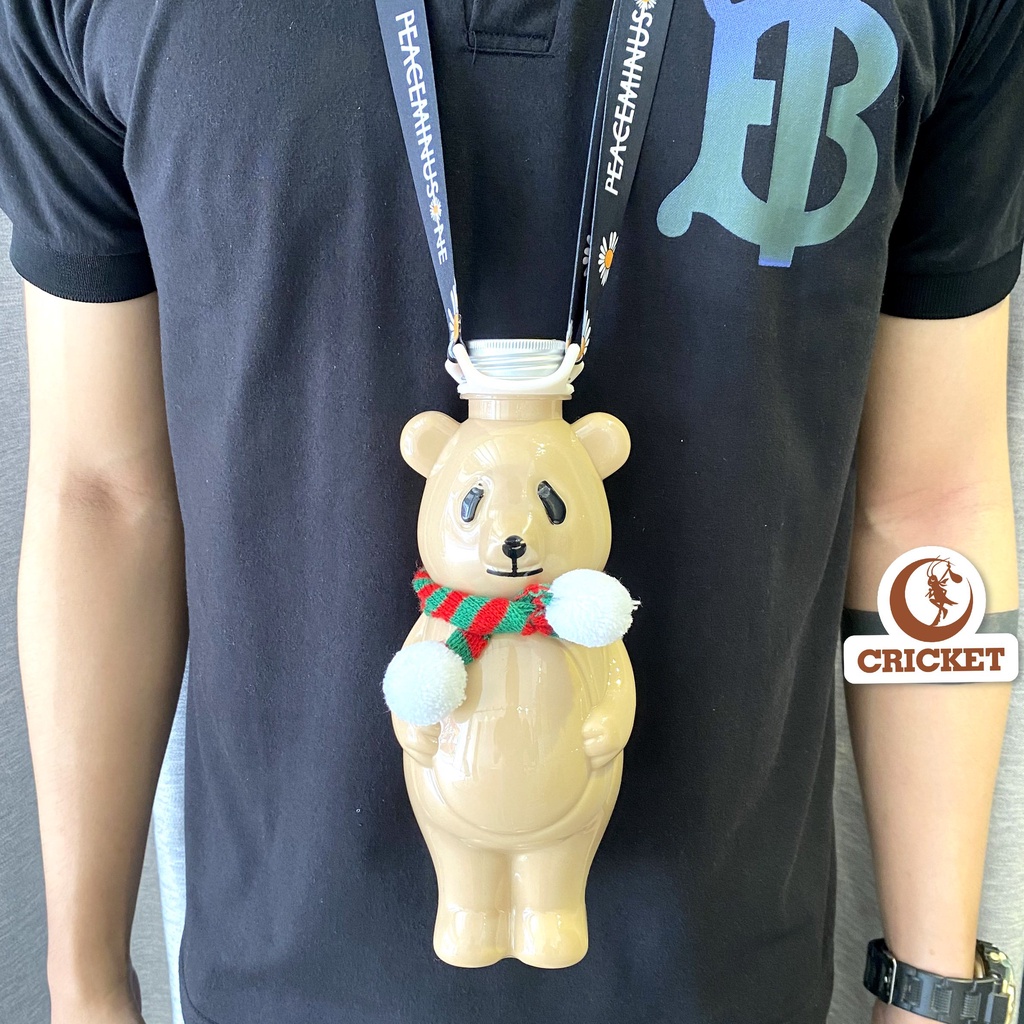 Chai nhựa đựng trà sữa gấu Pooh (700ml) - Phụ kiện trà sữa, Nguyên Liệu Trà Sữa CRICKET