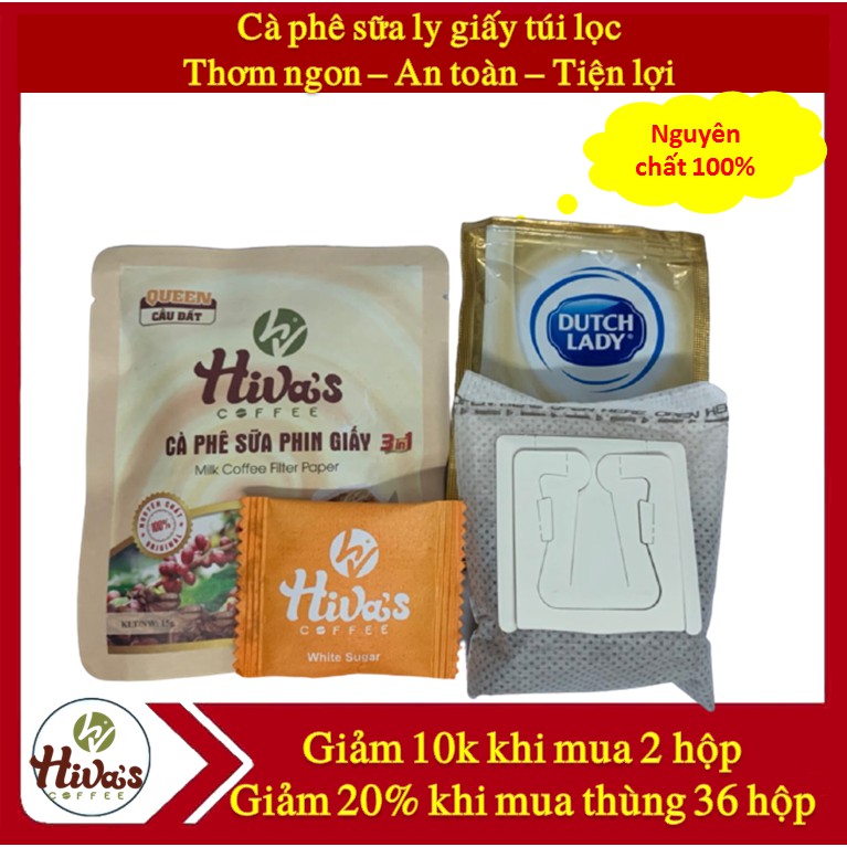 Hộp 4  ly CÀ PHÊ SỮA TIỆN LỢI 3 In 1 A & R SPECIALTY - HIVA'S COFFEE