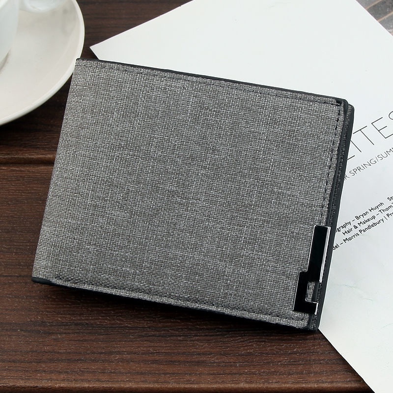 Ví Ngắn 2 Kiểu Chất Liệu Canvas Cho Nam