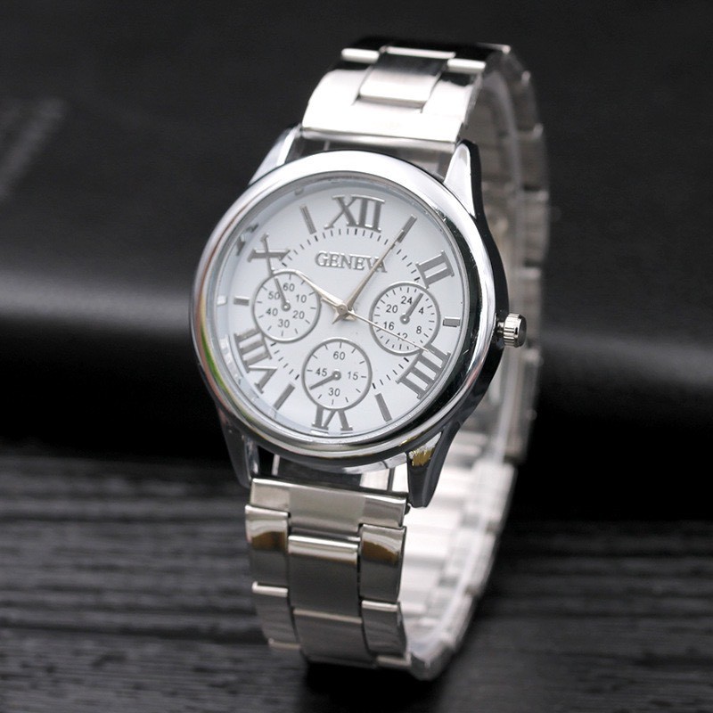 Đồng hồ nam nữ dây kim loại cao cấp Geneva cực đẹp DH99