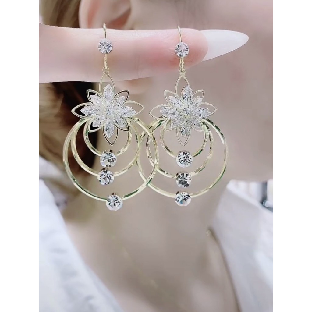 Bông tai mạ bạc 925 thiết kế đơn giản sang trọng cho nữ - B25