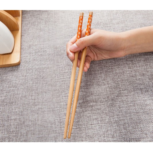 BỘ 10 ĐÔI ĐŨA GỖ HOA SP081151