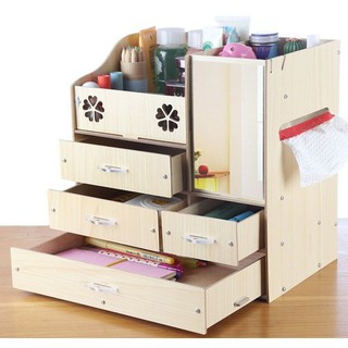 Kệ để đồ trang điểm và mỹ phẩm bằng gỗ
