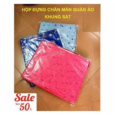 Túi vải đựng đồ quần áo, chăn màn đa năng có khung sắt