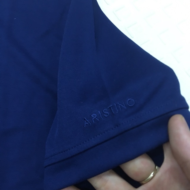 Áo polo nam ARISTINO Aps051s9 form rộng màu tím than  size S(55-63 KG)