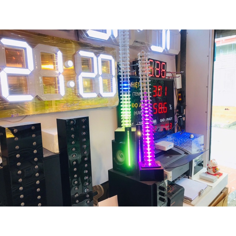 Đèn led nháy theo nhạc mica đã hoàn thiện