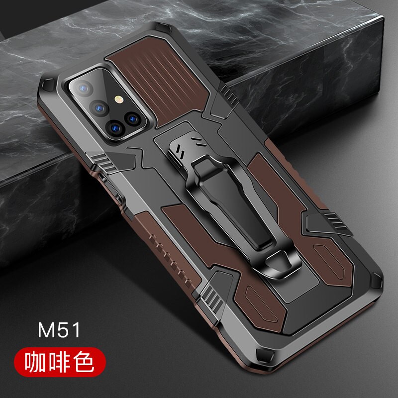 SAMSUNG M51 Case Belt Clip Shell Cover   Samsung Galaxy M51 M 51 Luxury Case   Galaxy M51 Stand Back Capa Shockproof