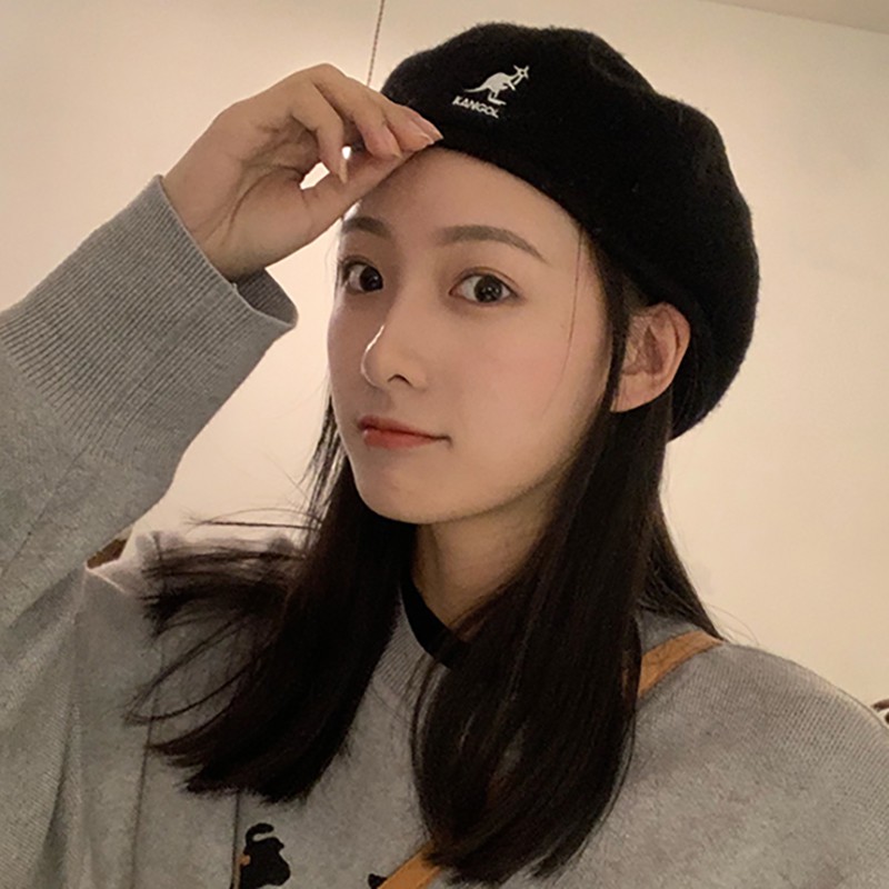 Mũ beret Len Mỏng Mùa Hè Phiên Bản Hàn Quốc / Anh / retro / Nhật Bản / Kangol / kangaroo Cho Nữ