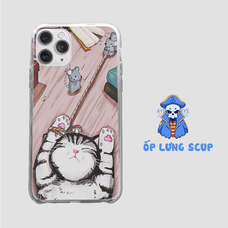 Ốp Lưng SCUP chuột bắt mèo cho iphone 5 - iphone 12 TATPOD20210101