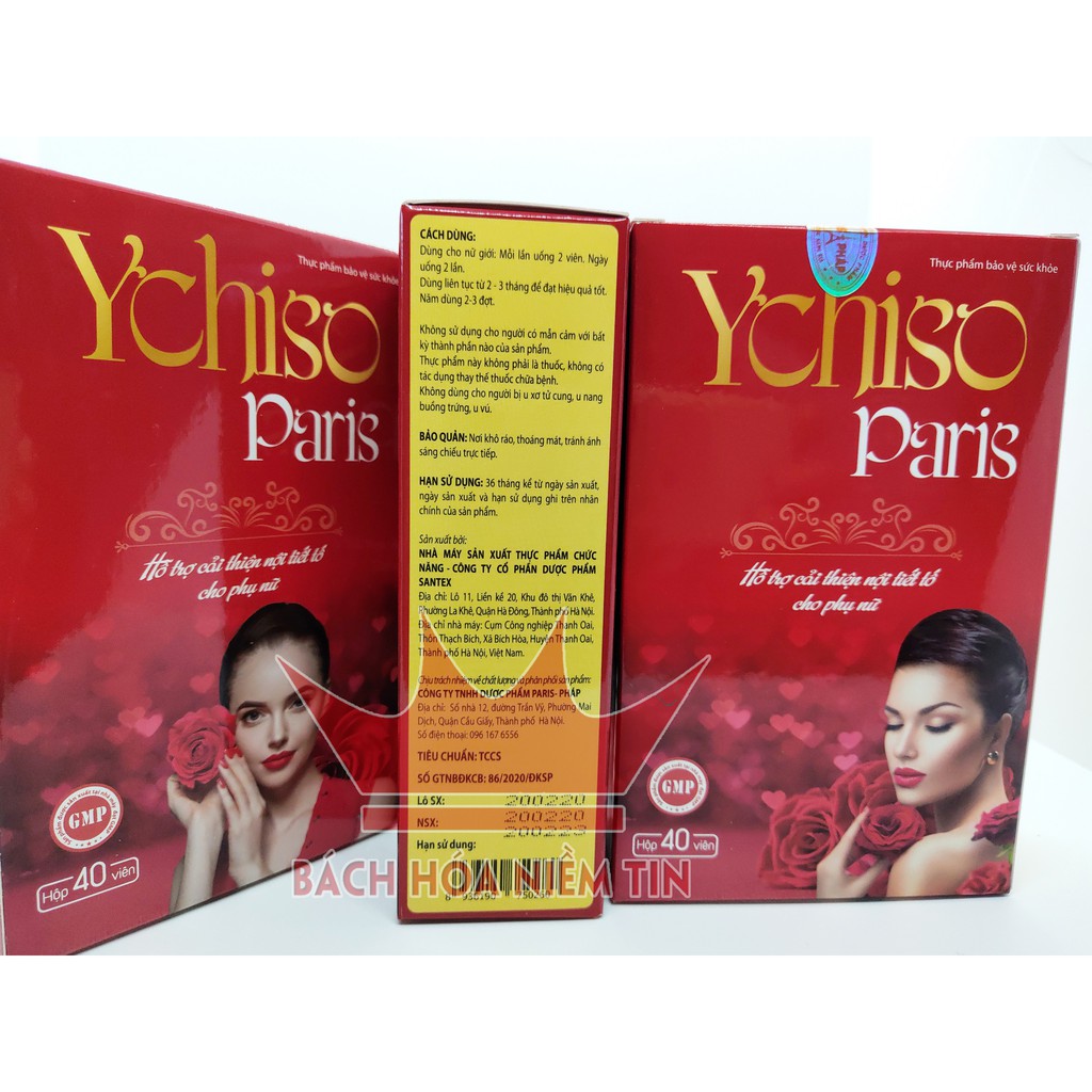 Viên uống làm sáng da, tăng cường nội tiết tố nữ YCHISO - PARIS - với Sữa ong chúa, Nhau thai cừu - Hộp 40 viên | BigBuy360 - bigbuy360.vn