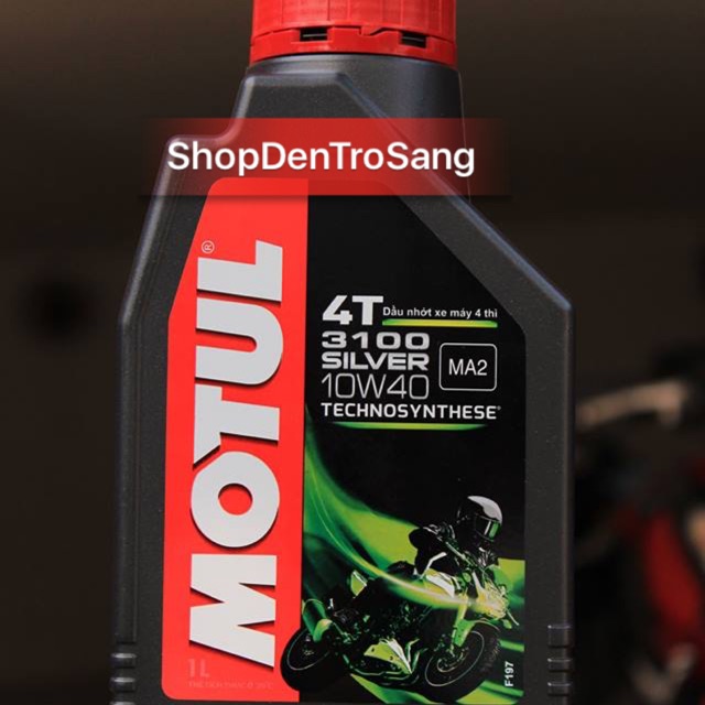 Dầu nhớt xe số MOTUL 3100 SILVER 10W-40 1 lít, Dầu nhớt xe máy MOTUL 3100 SILVER 10W-40 1 lít