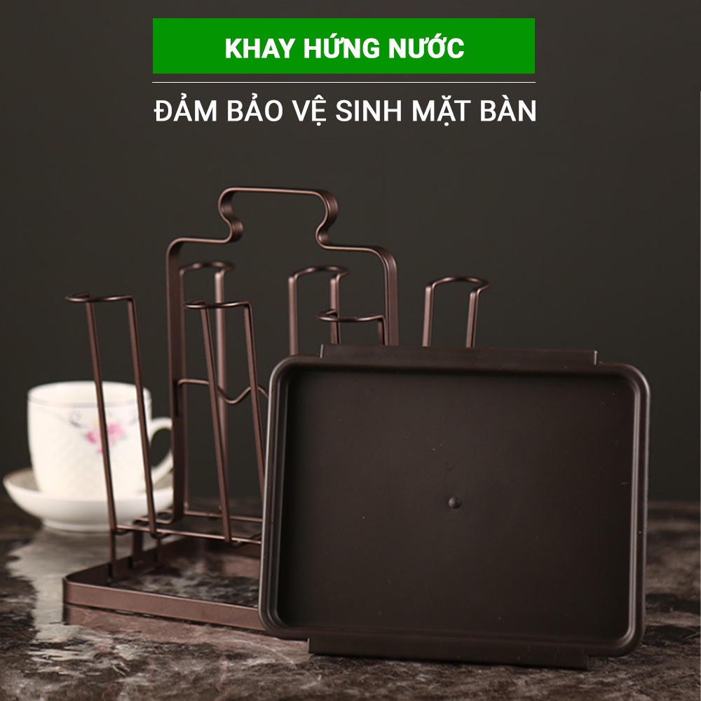 Khay úp cốc úp ly có khay hứng nước LABI VN LB057