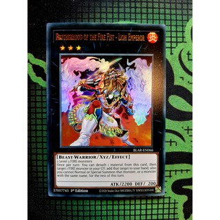[ Đỗ Lạc Shop ] Thẻ Bài Mint90 Yugioh Monster Brotherhood of the Fire Fist - Lion Emperor - Ultra