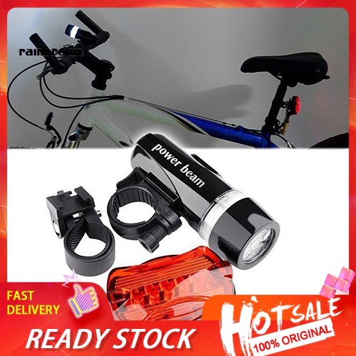 Đèn pha 5 bóng led trước và sau xe đạp chống thấm nước