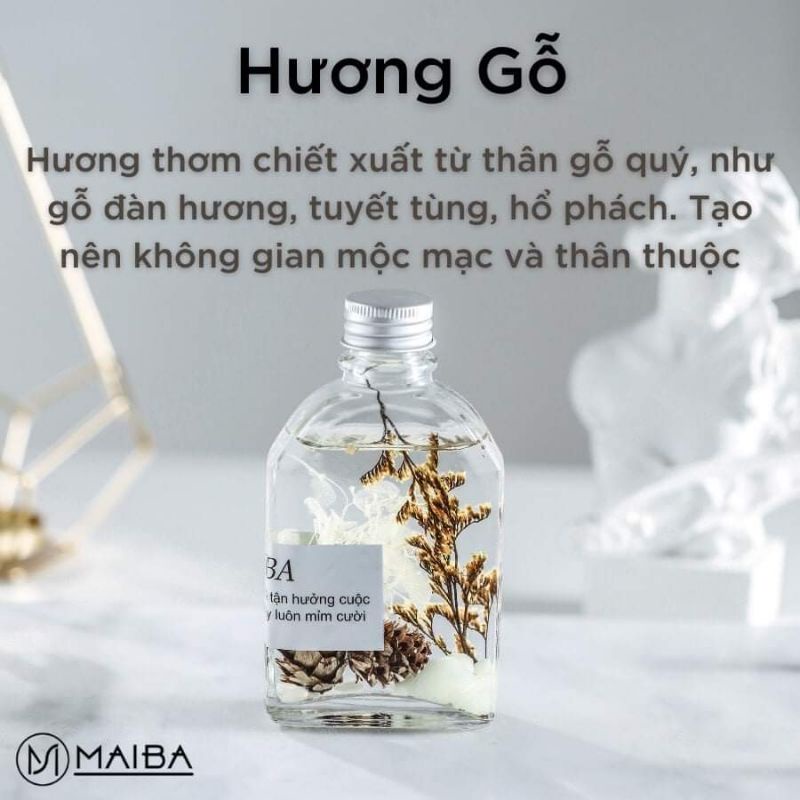 Tinh dầu thơm phòng que gỗ WACHNN khuếch tán hương