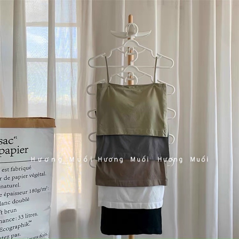 Áo 2 dây nhỏ có đệm ngực - chất thun cotton siêu đẹp