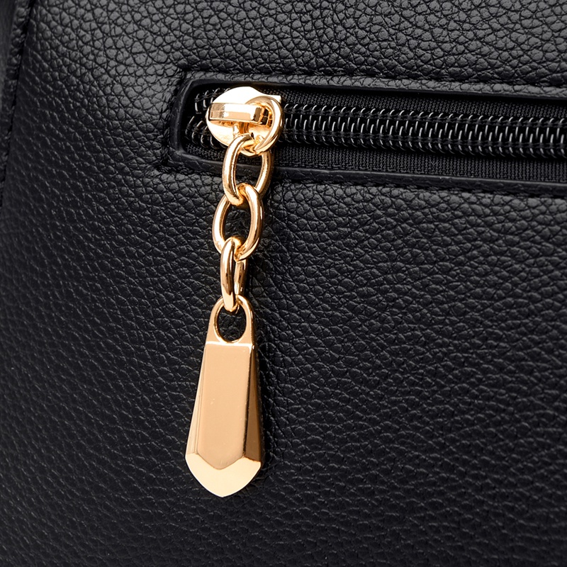 Túi Đeo Vai Hình Vuông Màu Đen Đơn Giản Có Thể Điều Chỉnh Cho Nữ