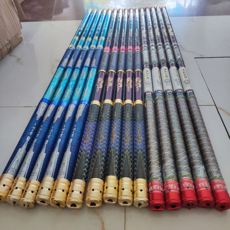 Cần câu cá săn hàng Tầm xanh thế hệ 5  , thế hệ 6 cứng 20h kèm 1 ngọn