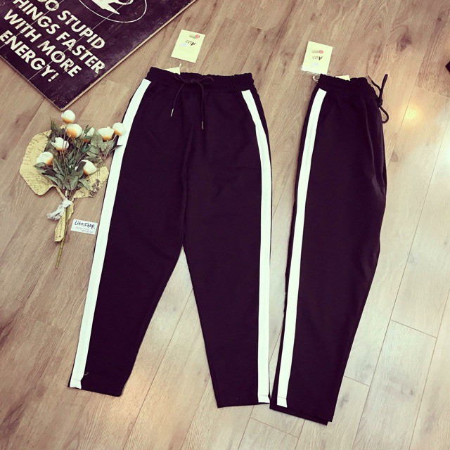 Quần Baggy nữ 1 Sọc Năng Động Trẻ Trung