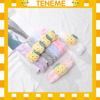 Bờm tóc rửa mặt băng đô nữ họa tiết trái dứa cute BD24