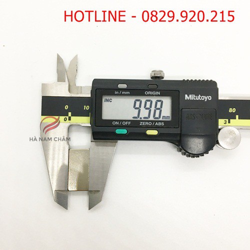 10 viên nam châm hình chữ nhật kích thước dài 20mm rộng 10mm dày 2mm mạ nikel